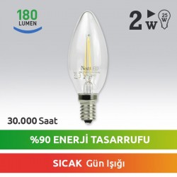 2W BUJİ LED AMPÜL E14 FLEMAN - 