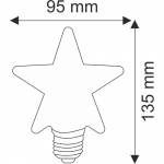 6W RUSTİK LED AMPUL 004 - RUSTİK LED AMPULLER